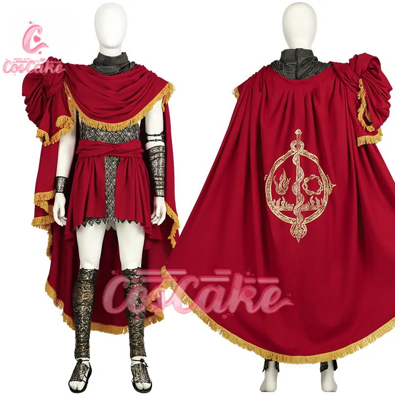 Messmer Game Ellden Cosplay Ring The Impaler Cos Uniform Shadow of Red Battle Suit for Men Holloween Party Comic-con the Erdtree