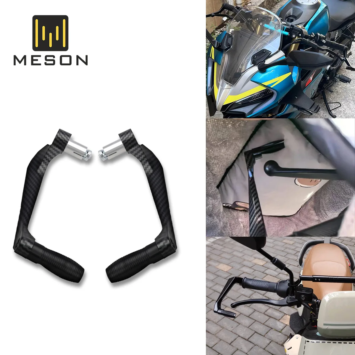 

2pcs Motorcycle Brake Clutch Lever Hand Guard Protector Gear Modification Accessories Universal Motorcycle Accessories Black
