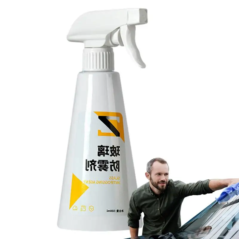 500ML Anti-Rain & Anti-Fog Coating Agent Auto Window Hydrophobic Agent Anti Fog Spray Defogger For Car Windshield Glass