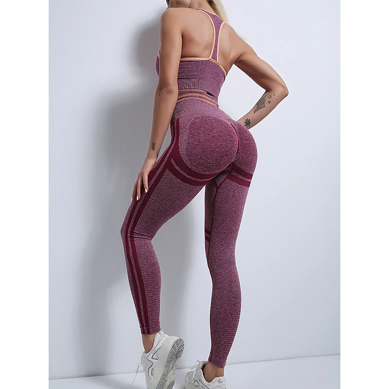 Fitness Leggings Push Up Buttocks Seamless Women Running Leggings High Waist Gym Women Clothing Workout Slim