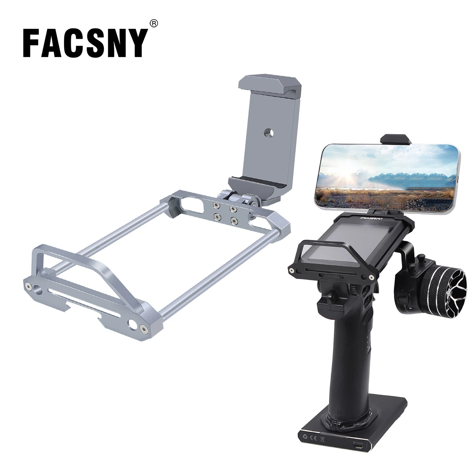 Aluminum Transmitter Protector Frame Bracket With Phone Mount Holder For Flysky Noble NB4 Pro NB4 Lite NB4+ Upgrade Parts