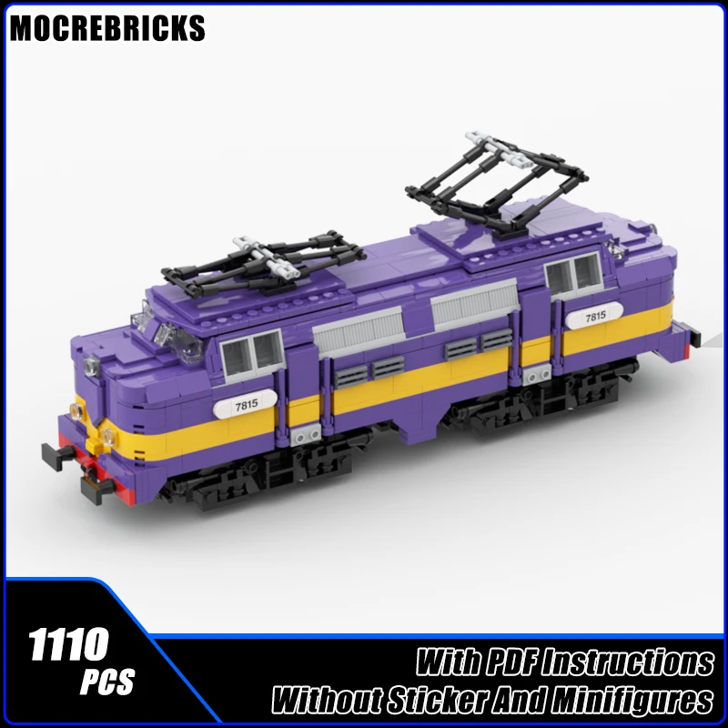 

Technical Dutch Double-decker Train Passenger Locomotive Building Blocks Railway Carriage Assembly Model Children's Toys Gifts