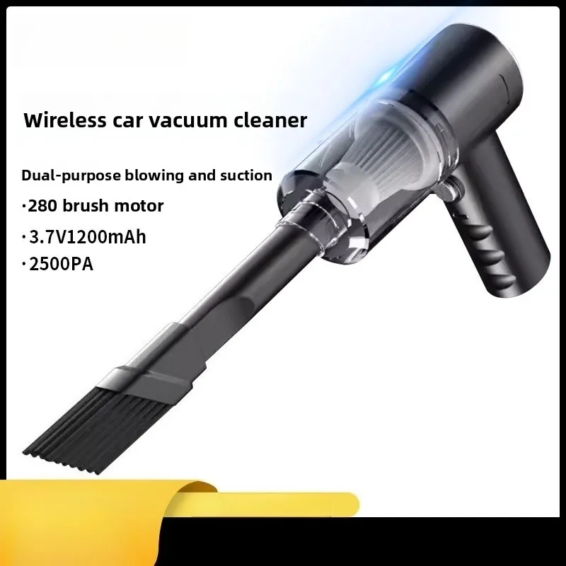Portable Wireless Mini Car Vacuum Cleaner Long Battery Life Wet Dry Dual Use Multi-functional Cleaning Tool For Vehicle Home