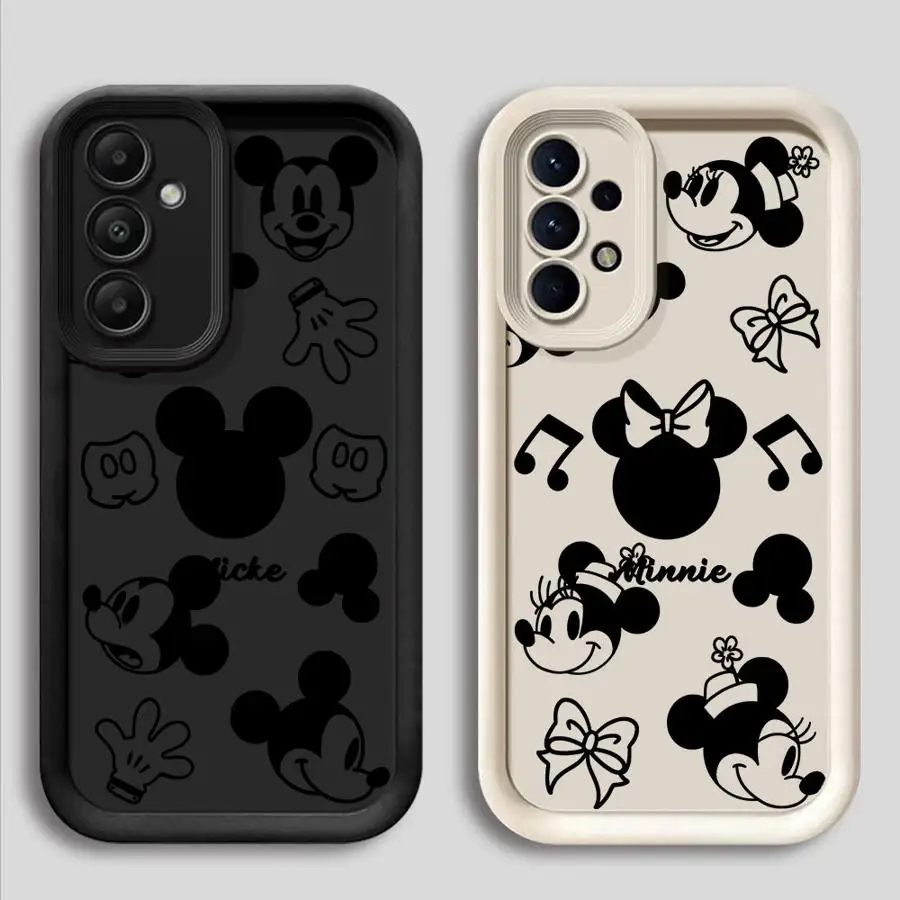 Disney Mickey Minnie Mouse Phone Case for Samsung Galaxy A12 A13 A14 A16 A22 A23 A24 A32 A33 A34 4G 5G Soft Silicone Cover