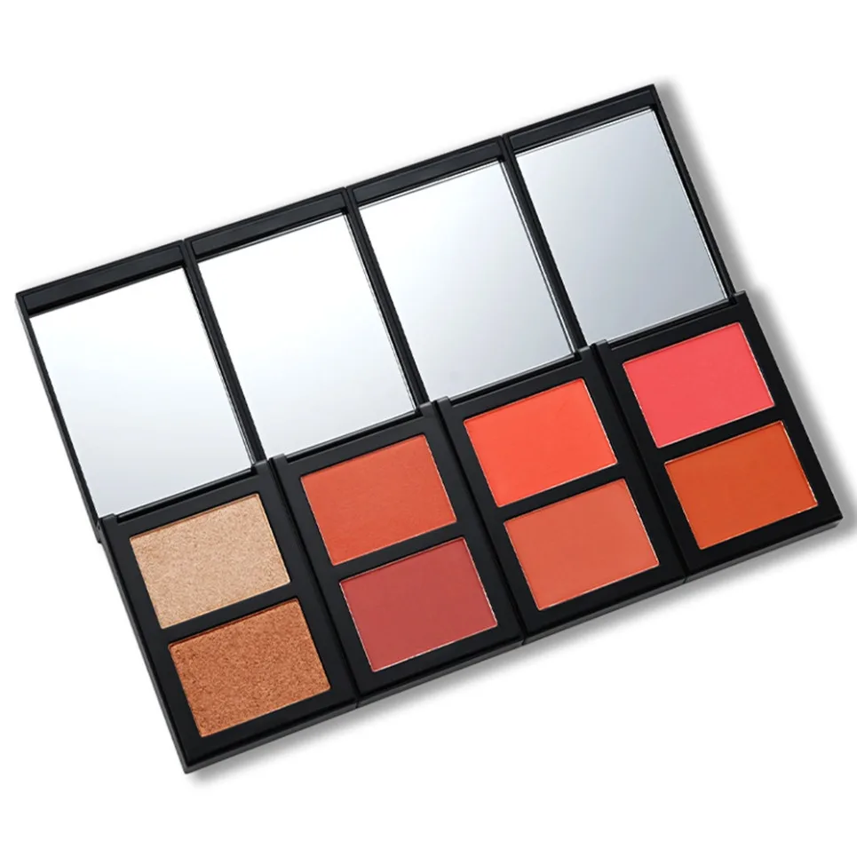 14 Colors DIY Contour Powder Palette Highlighter Makeup Wholesale Private Label Custom Logo Vegan Cruelty Free