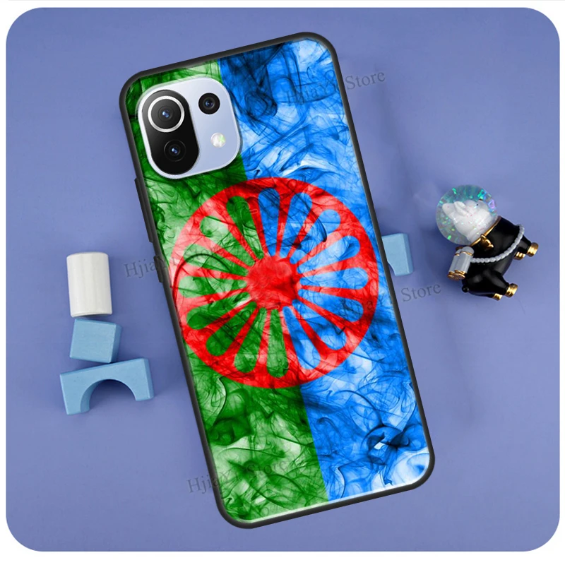 Gypsy Romani Roma Flag Case For POCO F3 F2 F1 M3 M4 X4 GT X3 Pro Phone Cover For Xiaomi 12 10T 11T Pro Mi 11 Lite