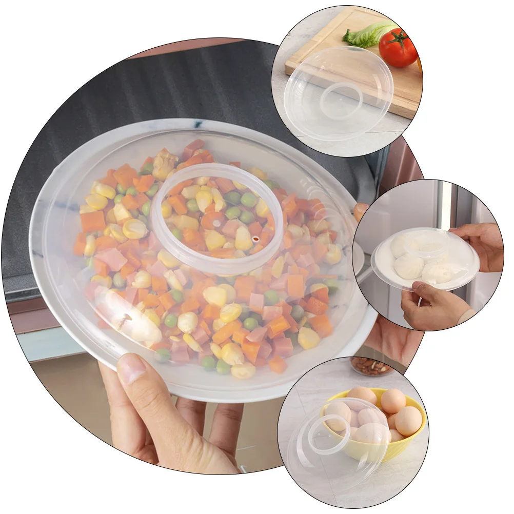 

6Pcs Food Plate Covers High Quality Protective Food Covers for Microwave Refrigerator Kitchen Supplies