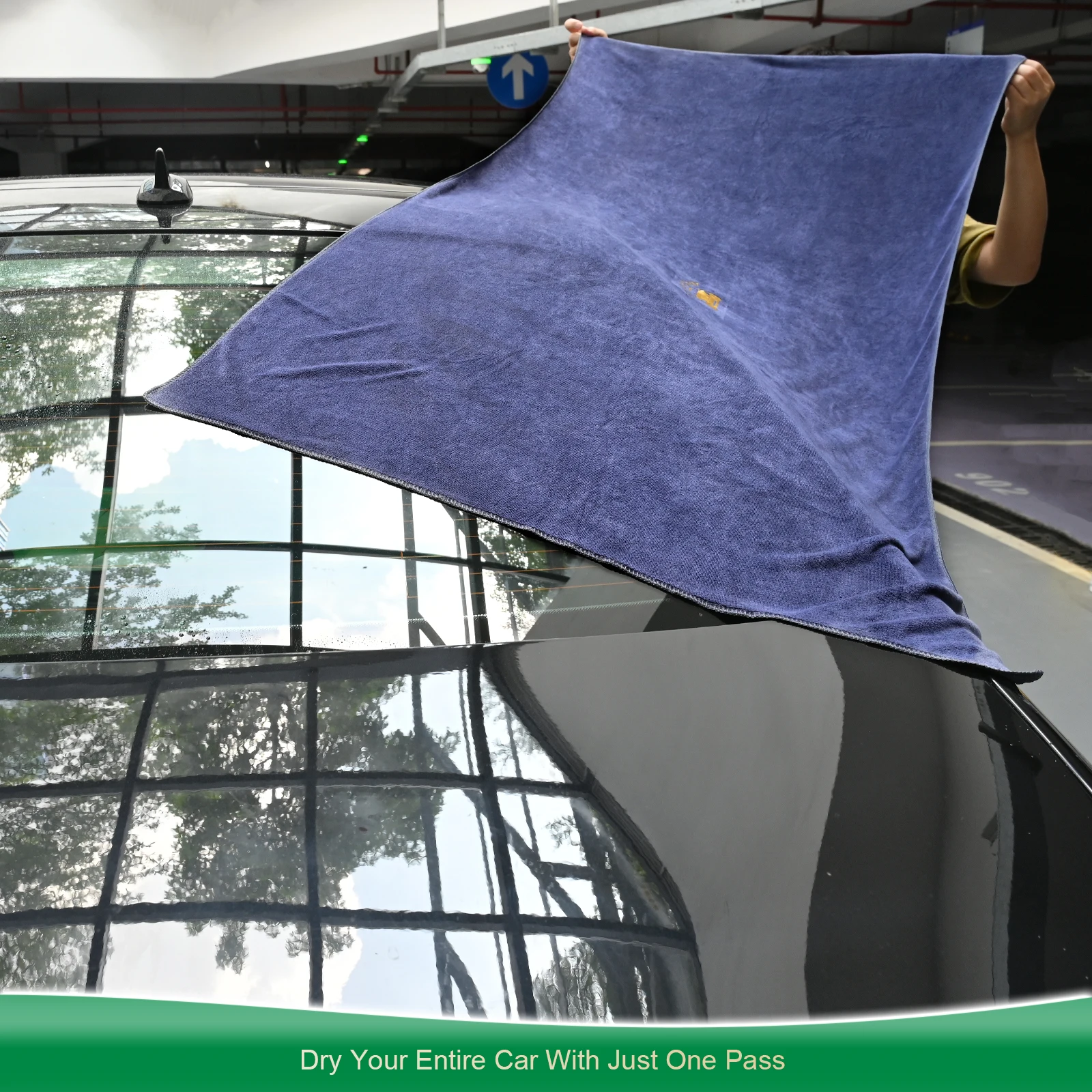 FOSHIO Windschutzscheiben-Reinigung, Auto-Armaturenbrett-Abdeckung, Tuch, Mikrofaser-Handtuch, Wasseraufnahme, Seil, Vinyl-Schutzfolie, Installationswerkzeug – Detail 16