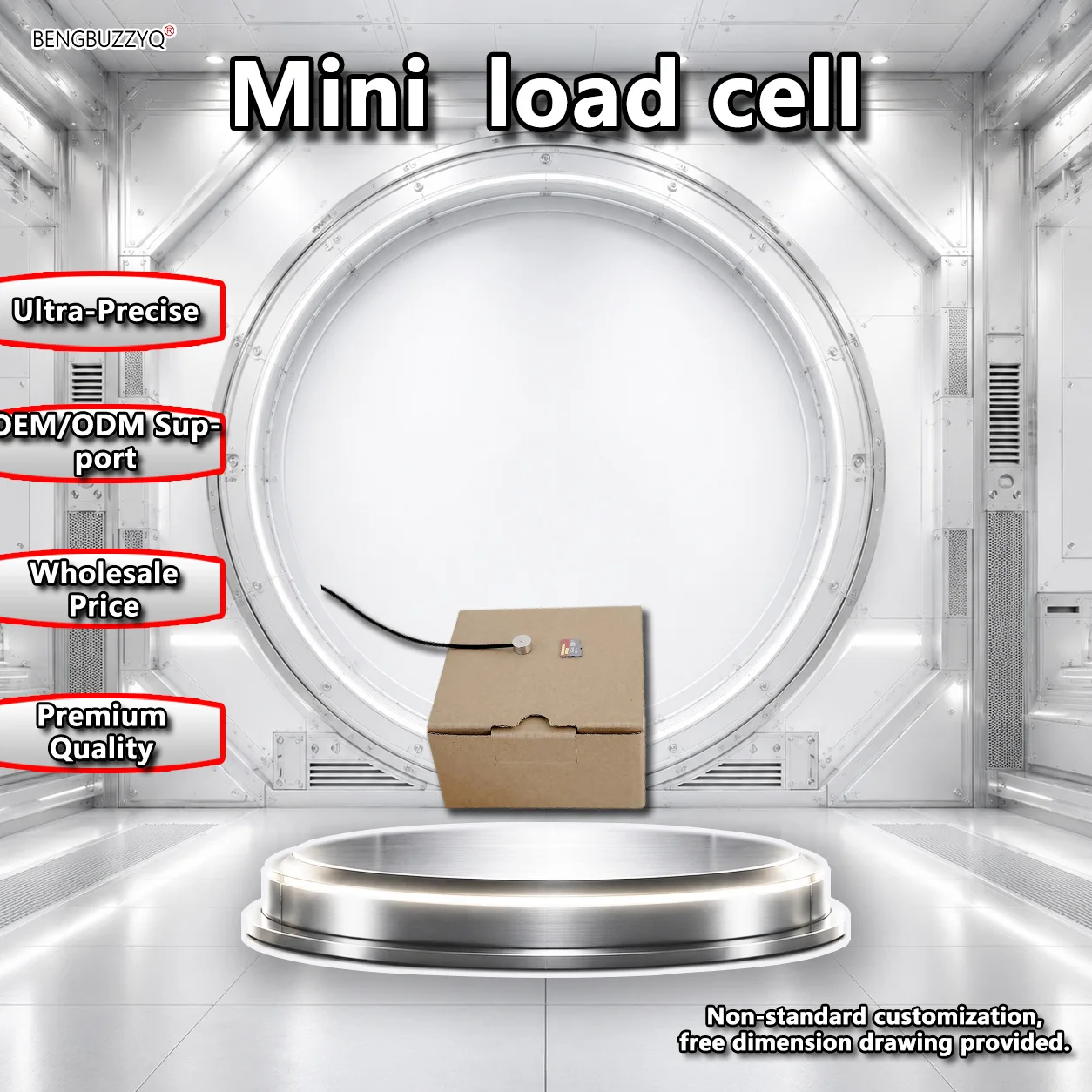 Micro Load Cell 5kg 10kg 20kg 30kg 50kg Miniature Compression Pressure Sensor Stainless Steel Force Transducer 10mm