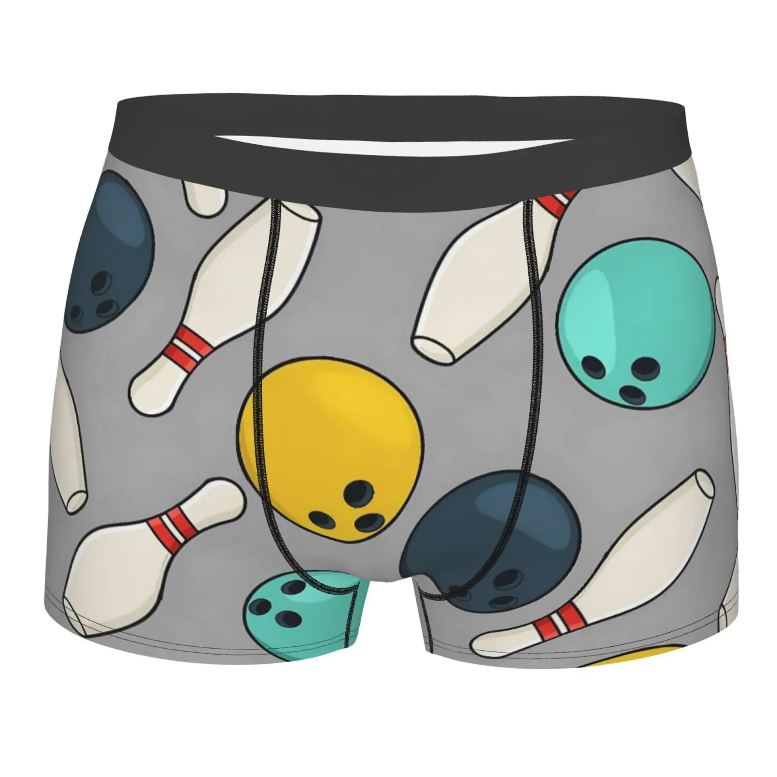 

Cartoon Bowling Pattern Print Men Underwear Boxers Breathable Mens Boxershorts Men's Panties Underpants Man Boxers Briefs Trunks
