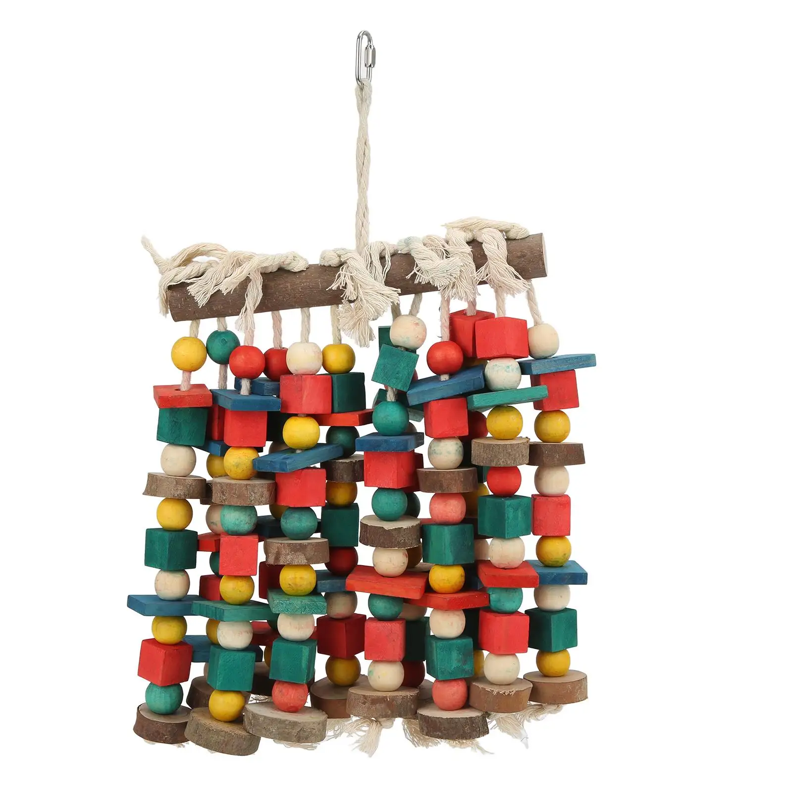 

Colorful Bird Cage Bite Toy for african Parrots - Interactive Chewing Fun