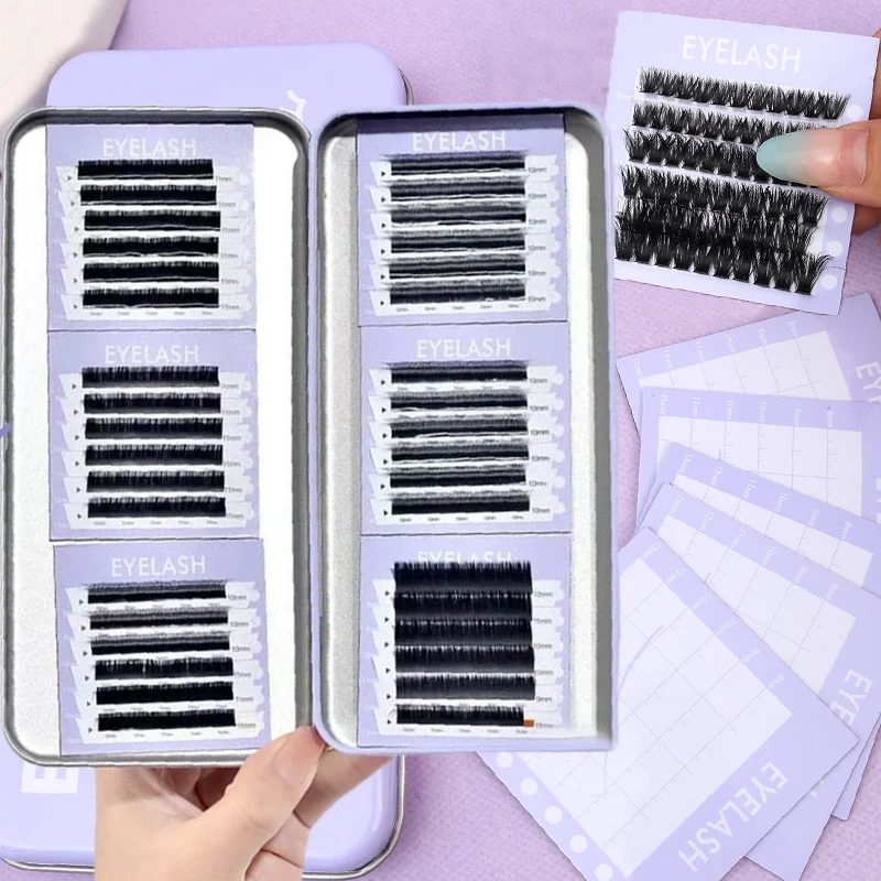 Women Magnetic Storage Box for Eyelash Iron Storage Box and Suspended Magnetic Sheet Set False Eyelashes Extension Storage Tools