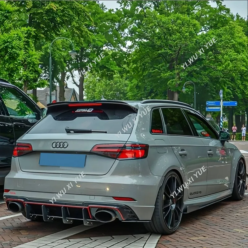 Для Audi A3 S3 S-Line 8 в Sportback Facelift 2016 - 2020 не для RS3 Автомобильный задний спойлер крышка багажника крыша губа спойлер тюнинг