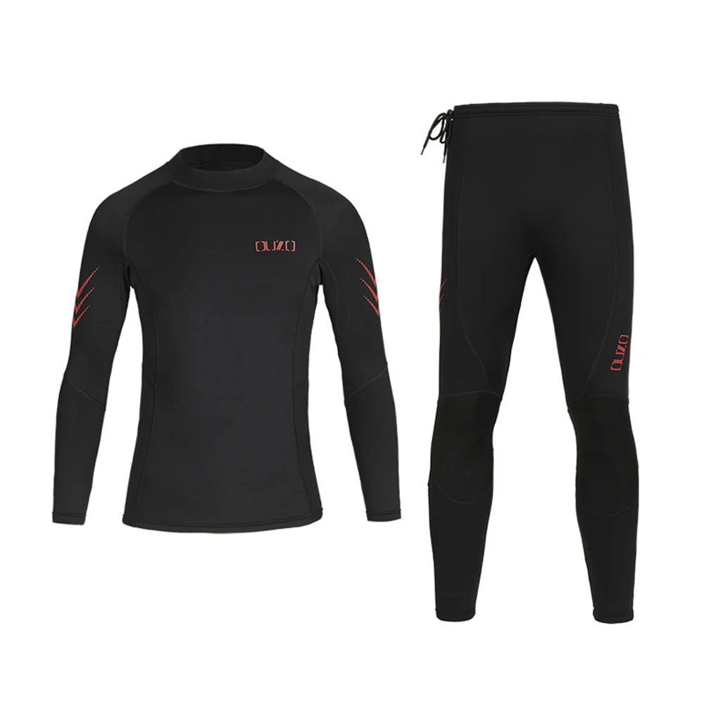 1.5MM Neoprene Two Piece Wetsuit Neoprene Top Pants Surfing Bodyboarding Diving Suit for Men Women Snorkeling Scuba Diving