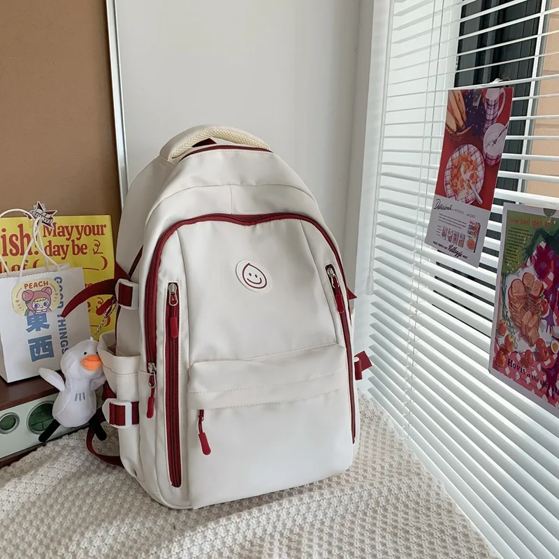 

Large Female Cute College Backpack Girl Travel Book Backpack Nylon Fashion Ladies Leisure Bag Women Laptop Men School Bags