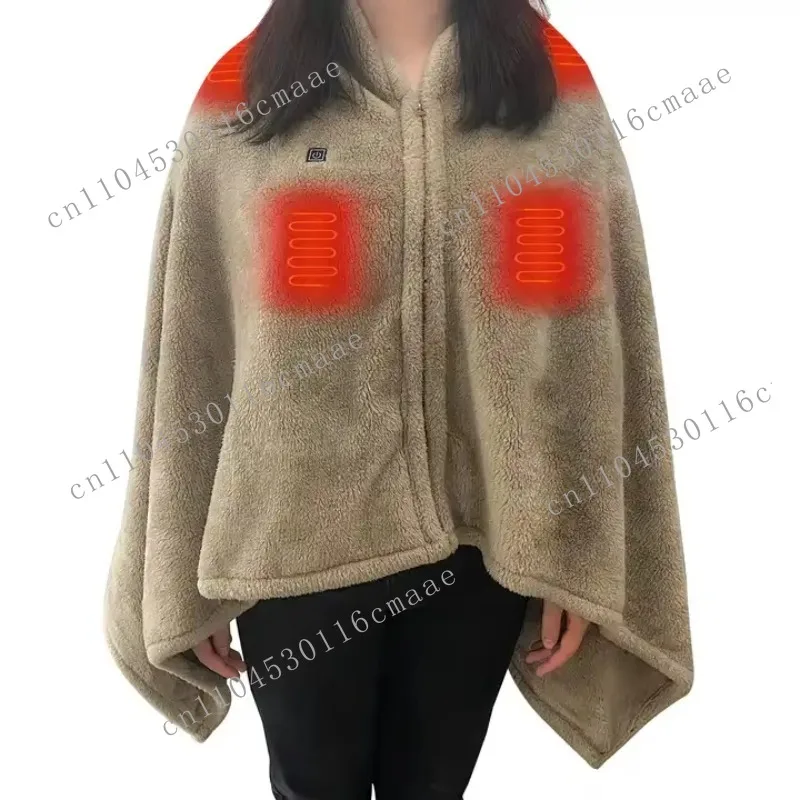 Level 3 Temperature Adjustable Wearable Heated Blanket Heated Throw Camping Travel Office