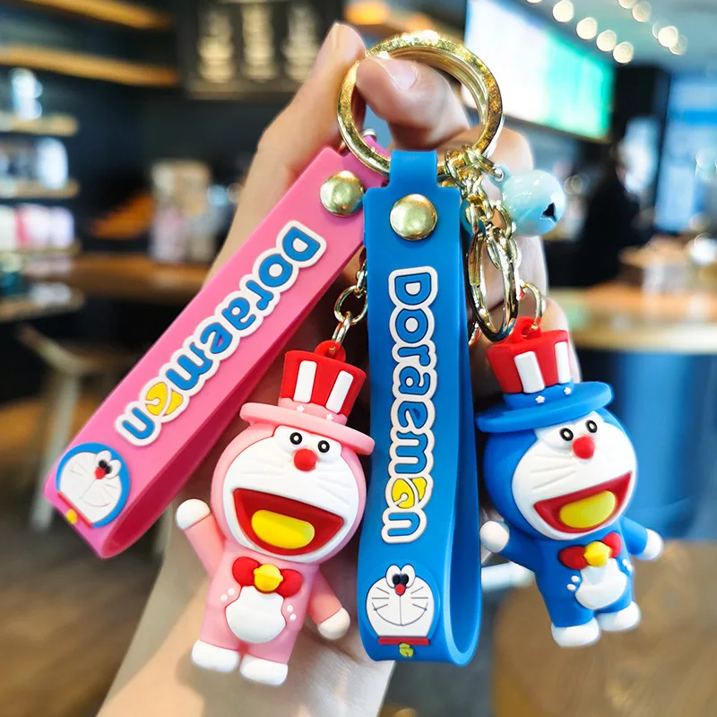 

Cute Doraemon Doll Cartoon Figures Model Toy Cat Robot Cat Kawaii Keychain Bag Keyring Birthday Gifts Keyholder Y2k Fashion