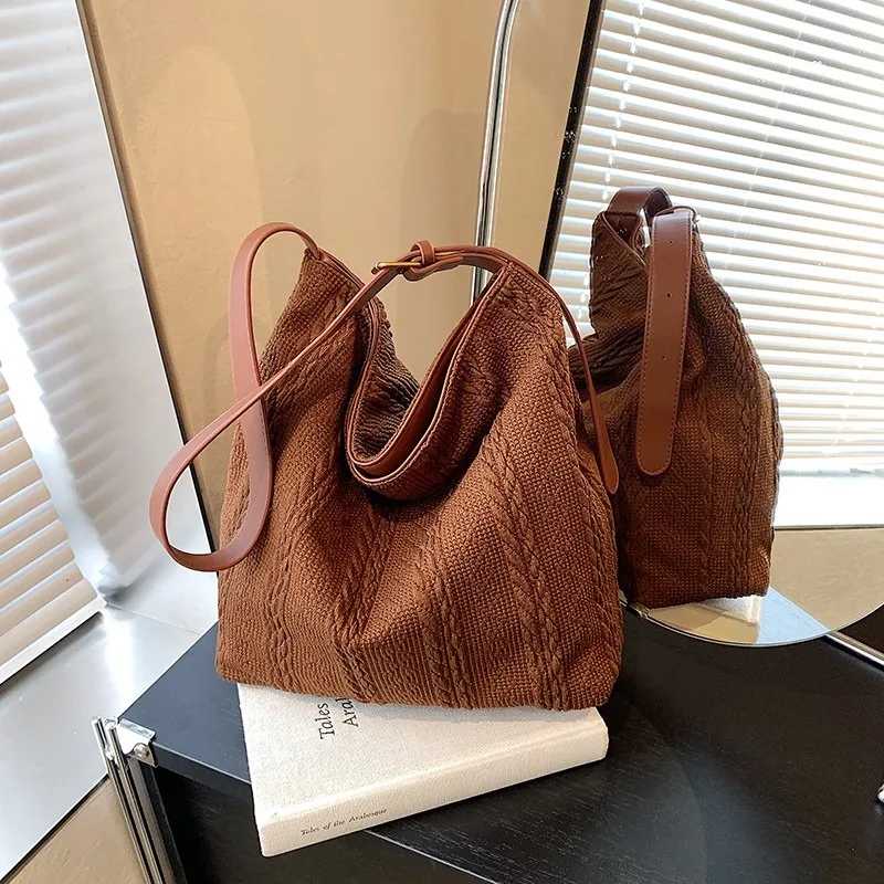 

Single Shoulder Bag for Women Large Capacity 2024 New Casual Crossbody Bag, Shopping Bag, Class Commuting Tote Bag Un Sac Épaule