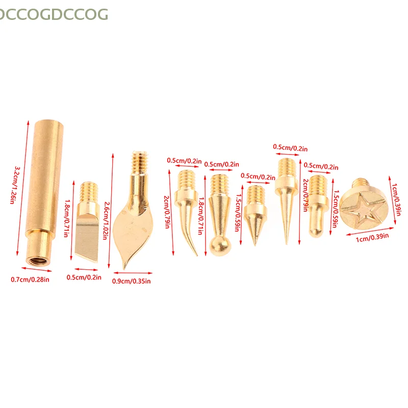 Brass Hot Melt Inset Iron Tip Heat Nut for Voron 2.4/MK4 3D Printing Parts Heat Insertion Tool