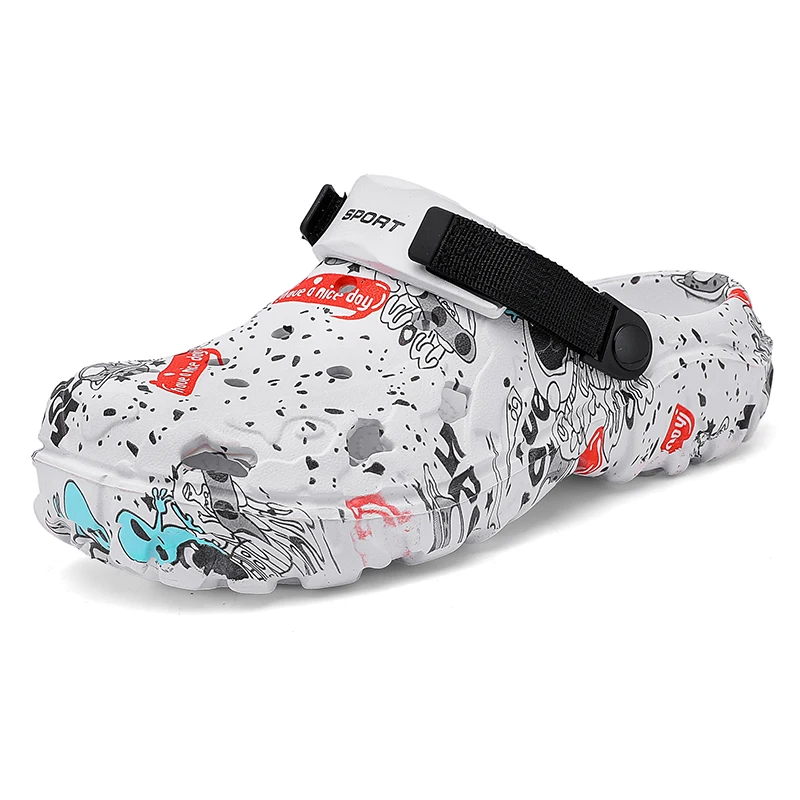 Summer Men's Clogs Rubber Sandals Man Home Garden Shoes Beach Slippers Men Big Size 48 49 50 51 Comfort Soft Bottom Lightweight image 5