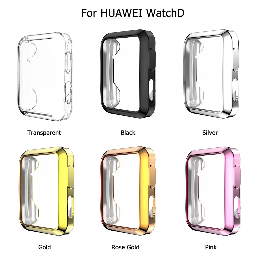 New Smart Watch Bumper Frame Plating TPU Screen Protector Protective Case Cover For Huawei Watch D