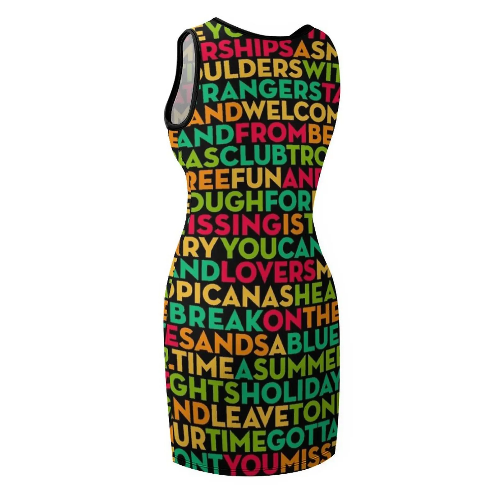 نادي تروبيكانا - واوم! (الكلمات) v.5 فستان صيفي بدون أكمام للنساء 2025 فساتين أزياء نسائية للنساء #5