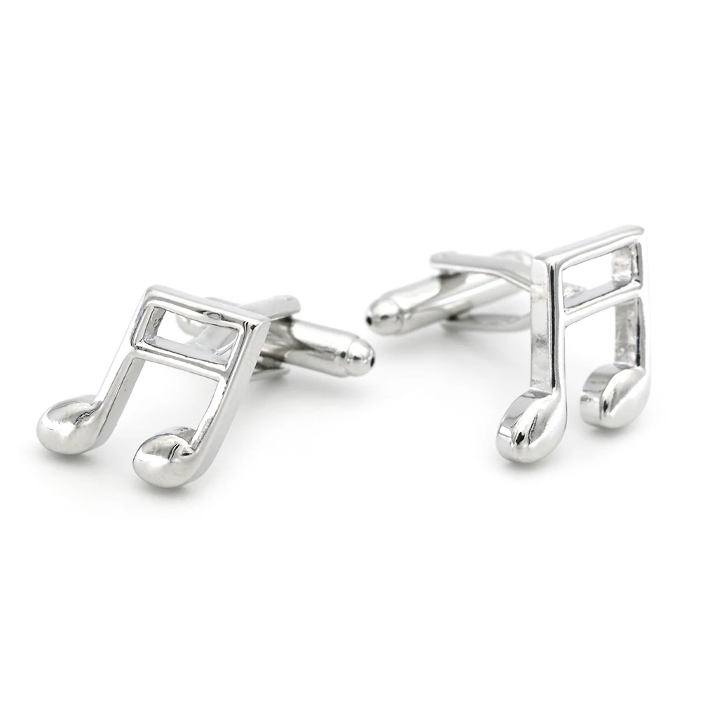 Music Note Cufflinks For Men C Major Design Quality Brass Material Silver Color Cuff Links Wholesale&retail