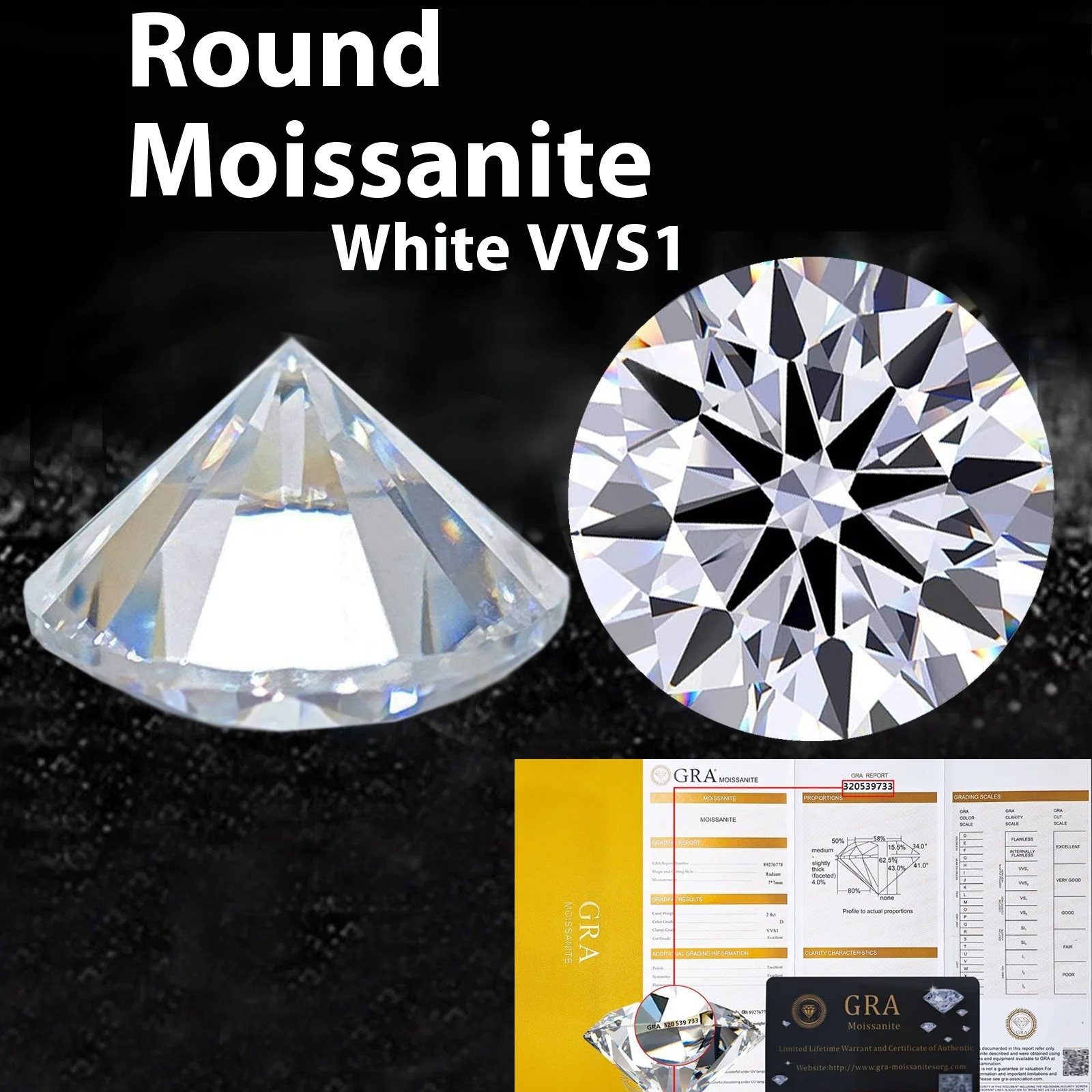 

Factory Moissanite Supply High Quality Super White StoneDColor Moissanite Wholesale Suitable for Gold and Silver Necklace Inlayd