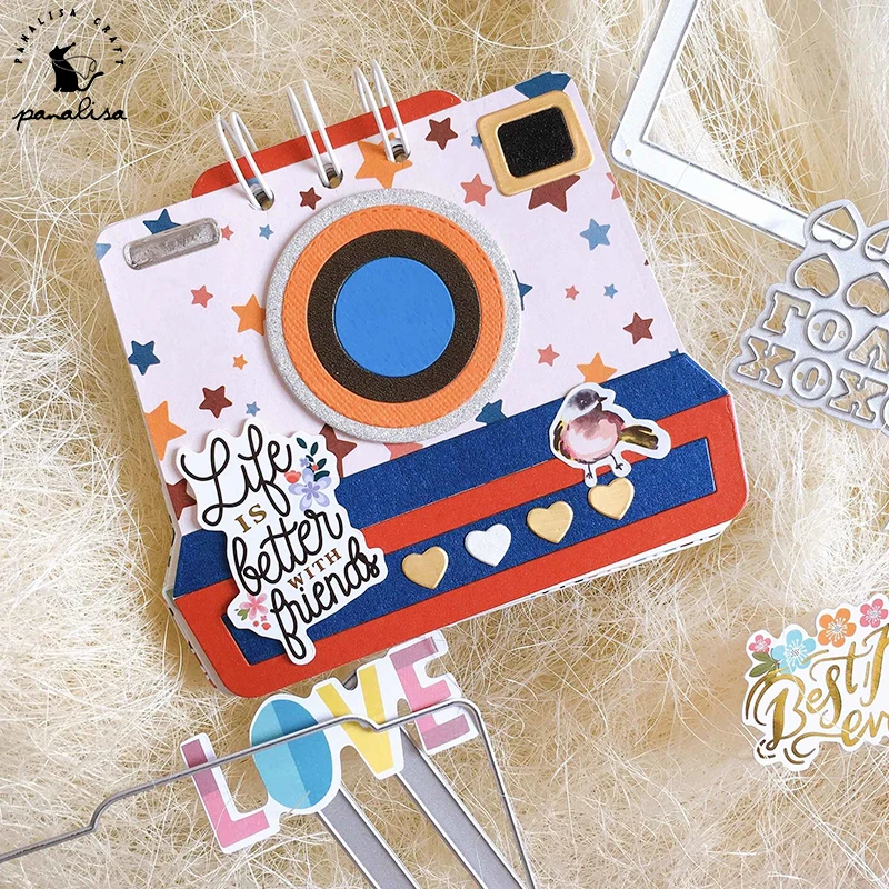 Panalisacraft Cute Camera Photo Frame Metal Cutting Dies Stencils DIY Scrapbooking/album Decorative Embossing DIY Paper Cards