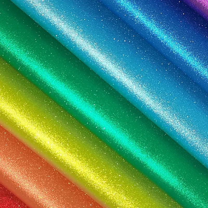 46x135cm Glitter Faux Leather roll Fabric for Sewing PU Leather Bow Making Supplies Diy Bag Material Sew Accessories