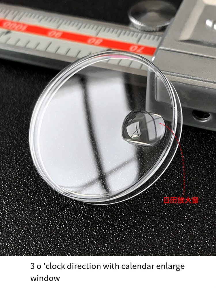 ساعة زجاجية عدسة أكريليك زجاج عضوي مع تقويم ساعة إصلاح أجزاء ل رولكس فينتاج GMT Master 1675 16014 15000 1083 1601