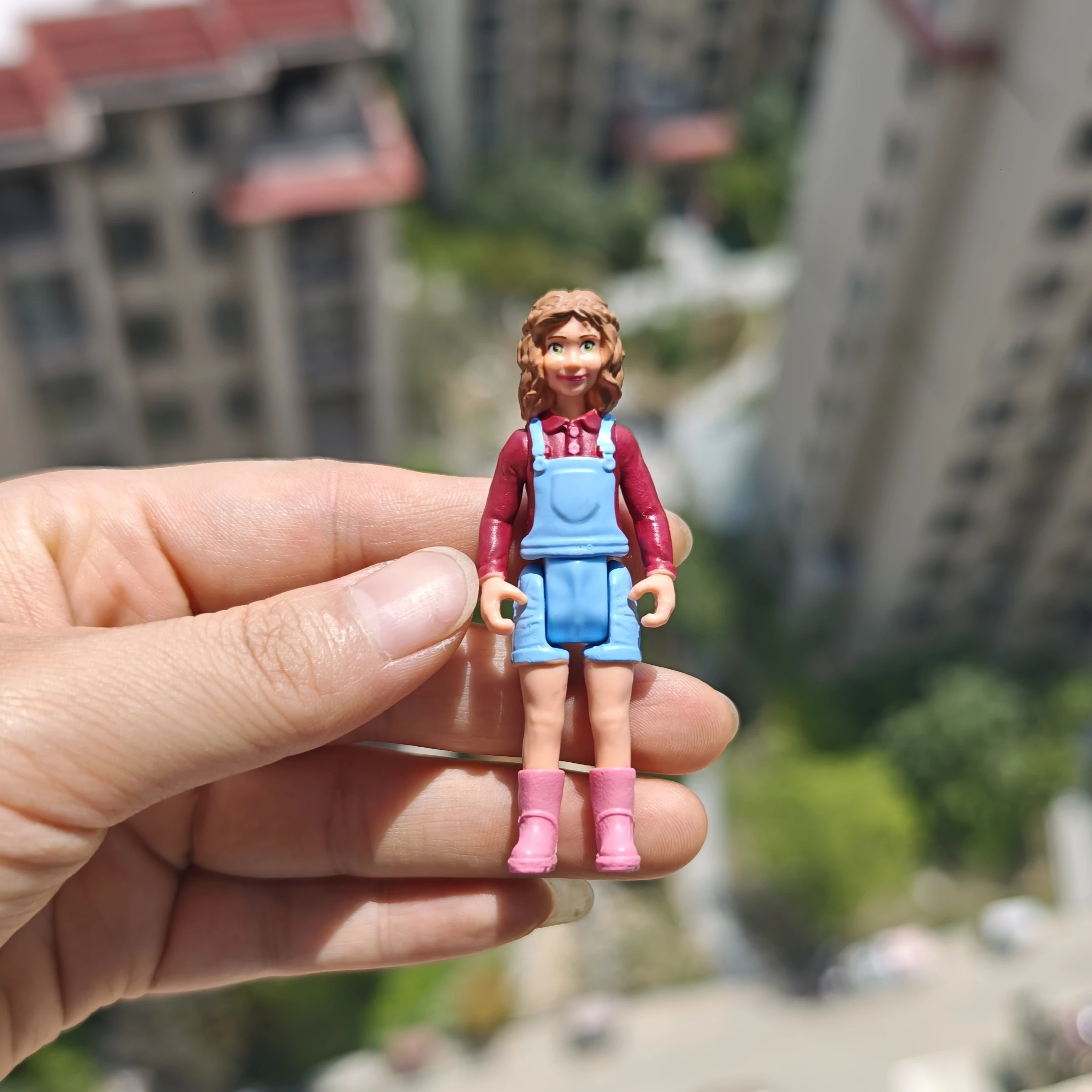 For simulation farm character model little girl farmer repairman men children toy gift
