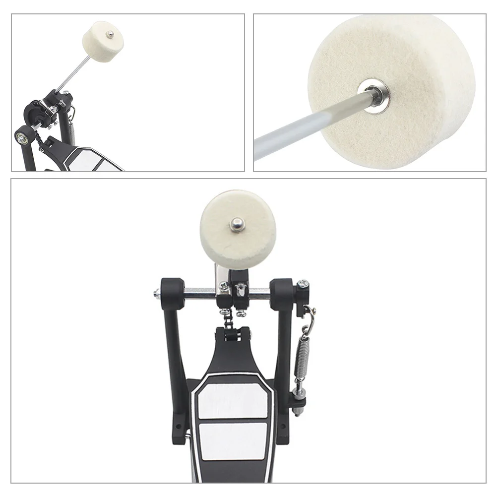 

2Pcs Bass Drum Pedals Double Beater Heavy Duty Single Kick Pedal Drum Set Accessory Professional Replacement Drums Set Pedal