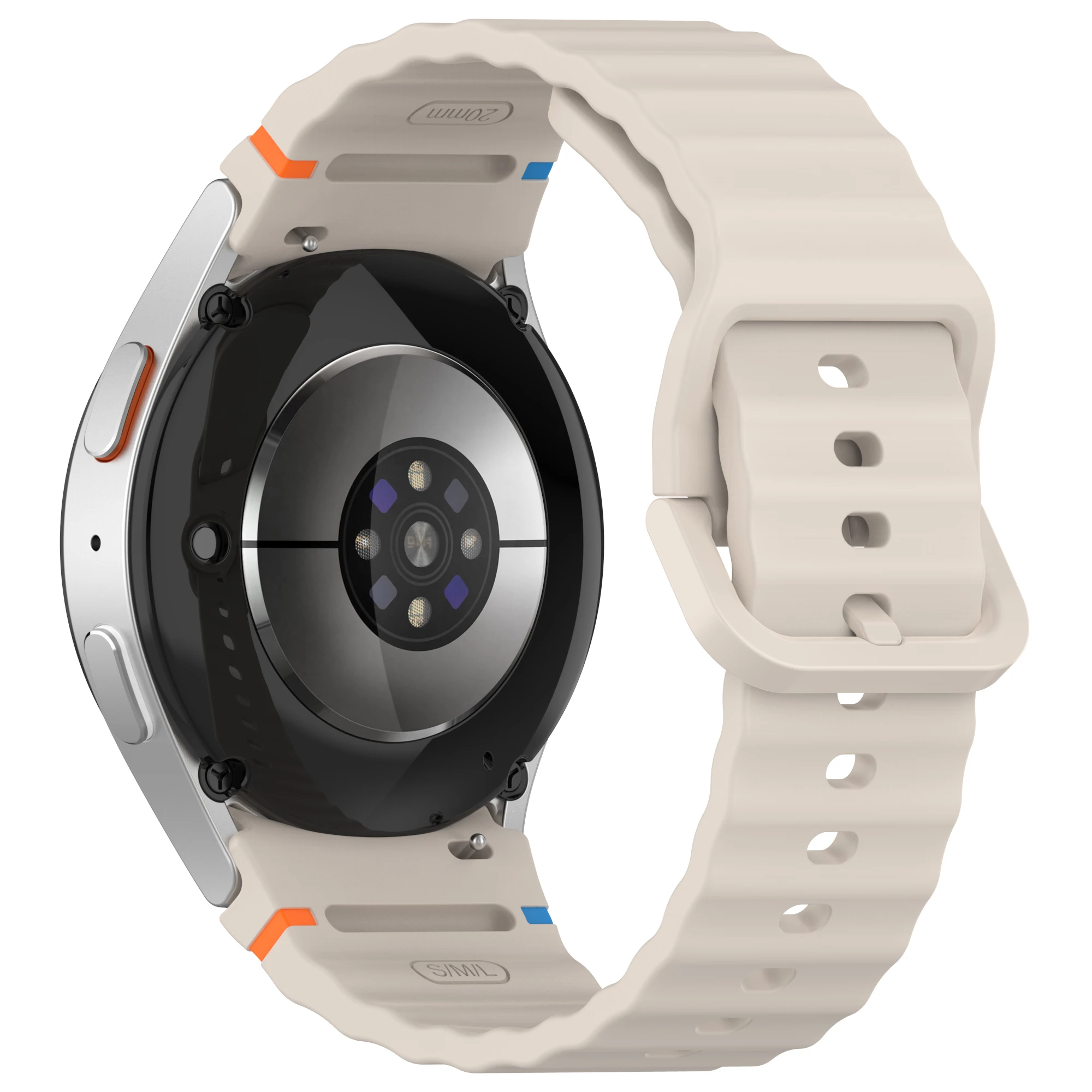 Official Wave Silicone Strap For Samsung Galaxy Watch 7/FE/6/5/4 44mm 40mm Bracelet Correa Galaxy Watch 6 Classic 47mm 43mm Band