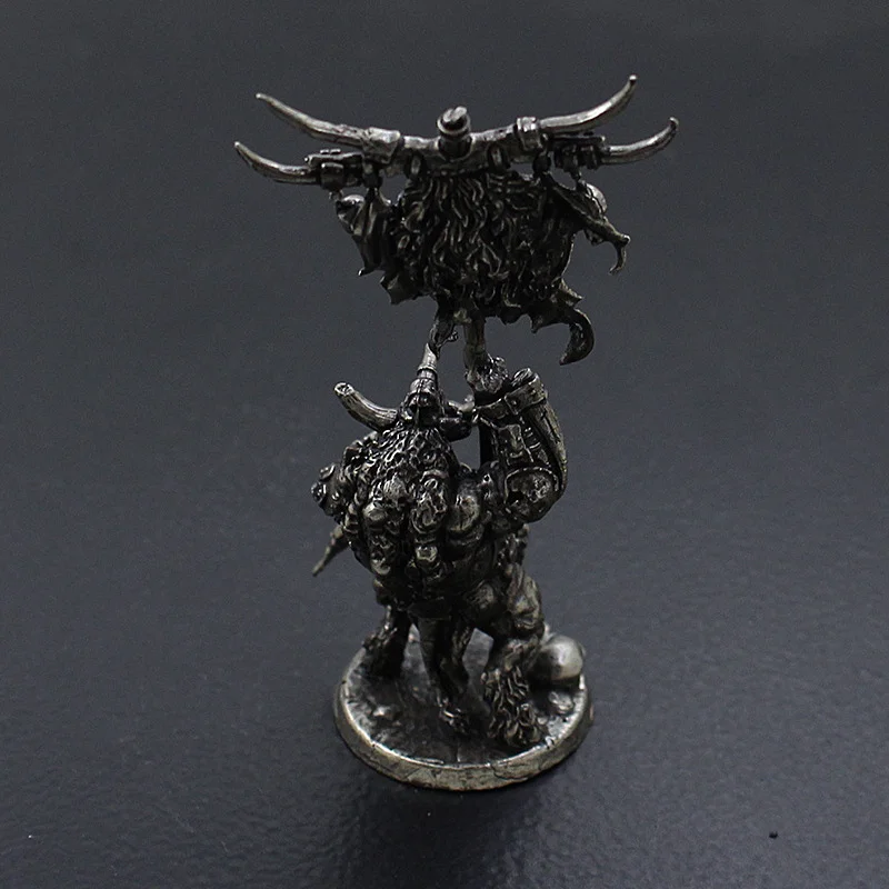80mm Retro Cupronickel Tauren Tribe Warcraft Cthulhu Monster Model Desktop Decoration Military Collection Figurine Chess Piece view 3