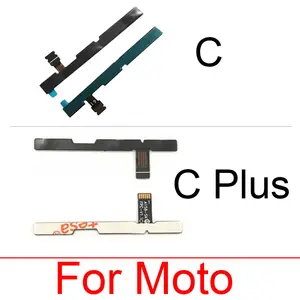 Bilashmart Power Volume Flex Cable Motorola MOTO C Play C Plus XT1723 XT1724 Side Key Button Switch Audio Control Flex Cable Parts