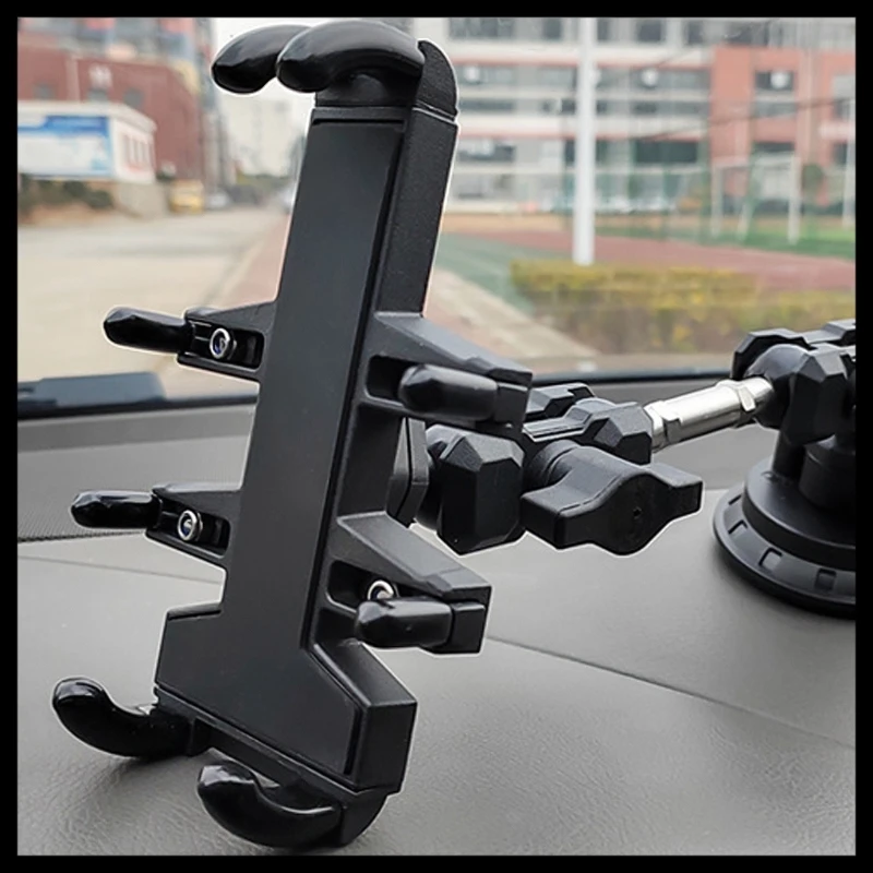 Y1UB Strong Aluminum Alloy RAM Mount Double Socket Arm for 1-Inch Ball Mount Base Bike Motorcycle Mobile Phone Holders