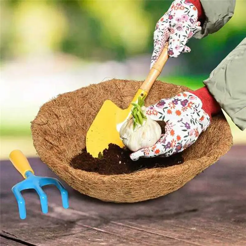 A93E-14 Inch Coconut Basket For Planters,Natural Coco Coir Basket Coco Replacement Liners For Hanging Basket Planters Flowers