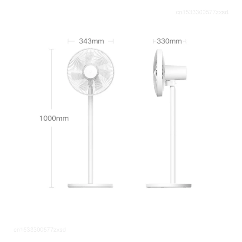Проводной напольный вентилятор Xiaomi Mijia с 7-лопастным большим потоком воздуха, конвертируемым столом и использованием пола, 90 °   Электрический вентилятор сверхширокого диапазона для дома
