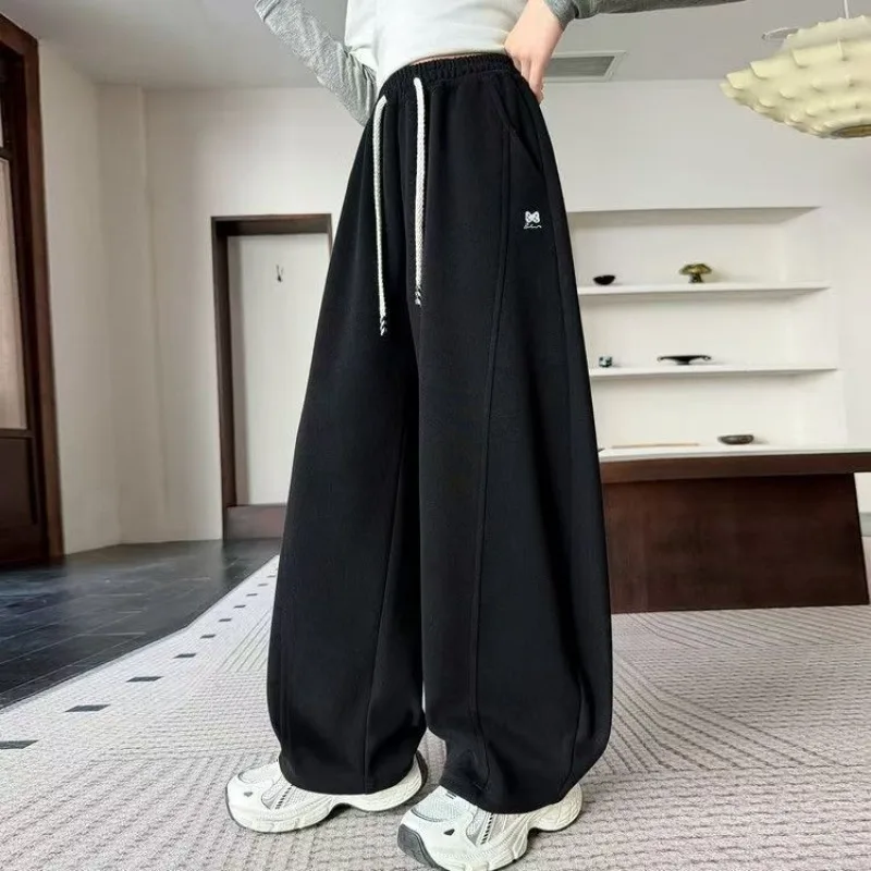 Kinder Mädchen Herbst Jogginghose UNITIM Teenager Mädchen Sternenmuster Lässige Sporthose Locker Sitzend mit Elastischem Bund 4-14 Jahre Junior Mädchen Hosen – Detail 25