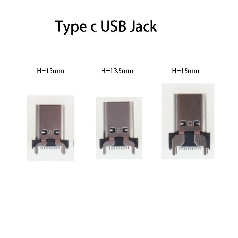 1PC TYPE-C Buchse 24PIN Vertikale Patch 13mm 13,5mm 15mm Vertikale 5A Hohe Strom USB weibliche Kopf 24P Stecker C Port SMT + DIP – Detail 2