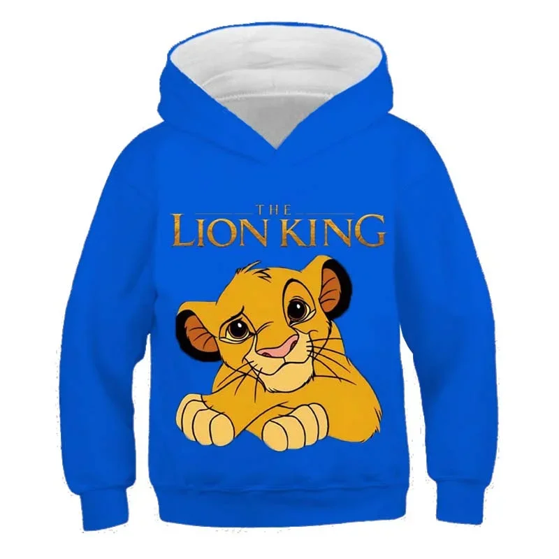 Kids The Lion King Hoodies Clothing Children\'s Cotton Long Sleeves Sweatshirts Clothes Boys And Girls Simba Hooded Tops Costumes