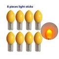 Yellow 8PCS NO BAT