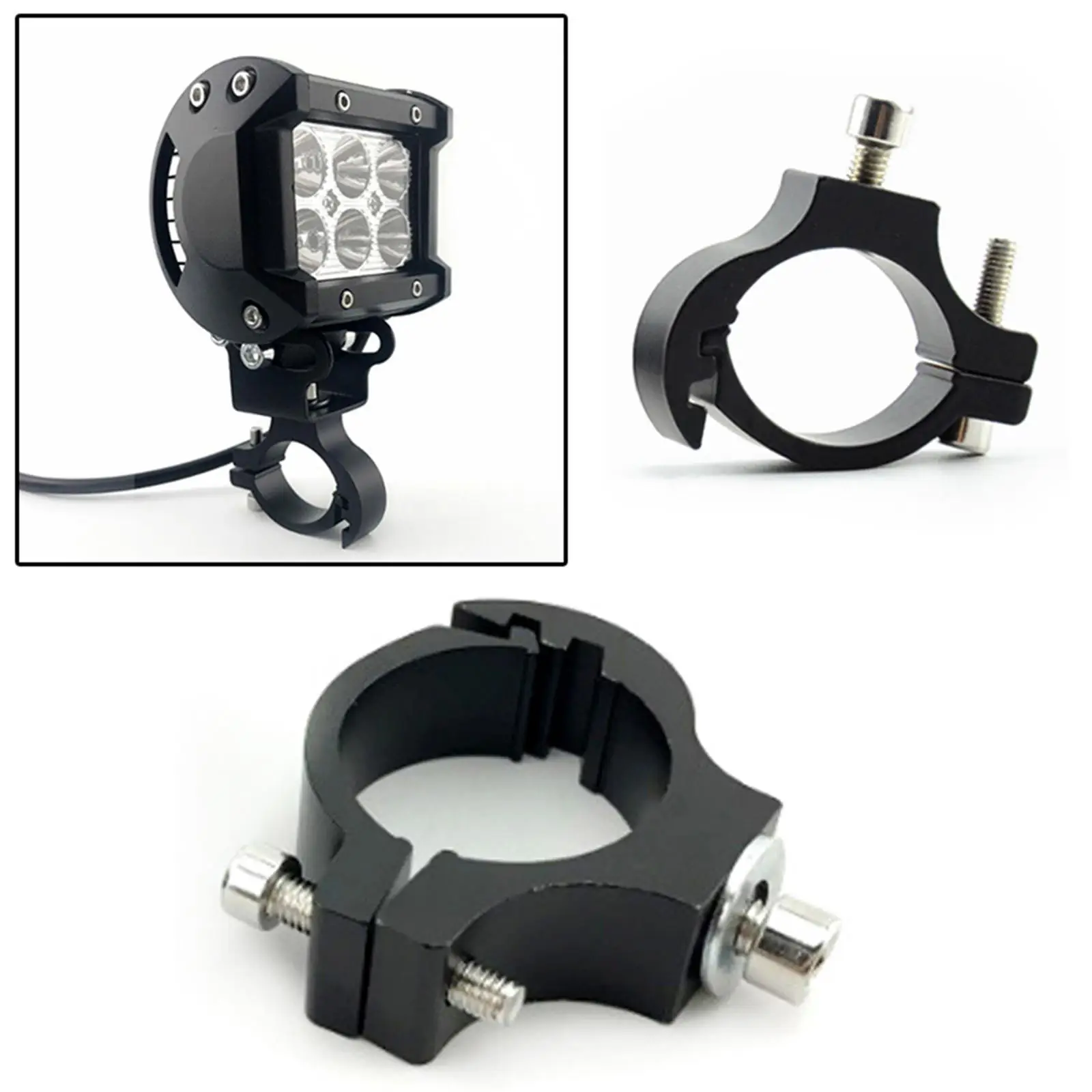 

Motorcycle Headlight Bracket Tube Fork Aluminum Alloy Light Stand for Custom Bike Headlamp Mounting