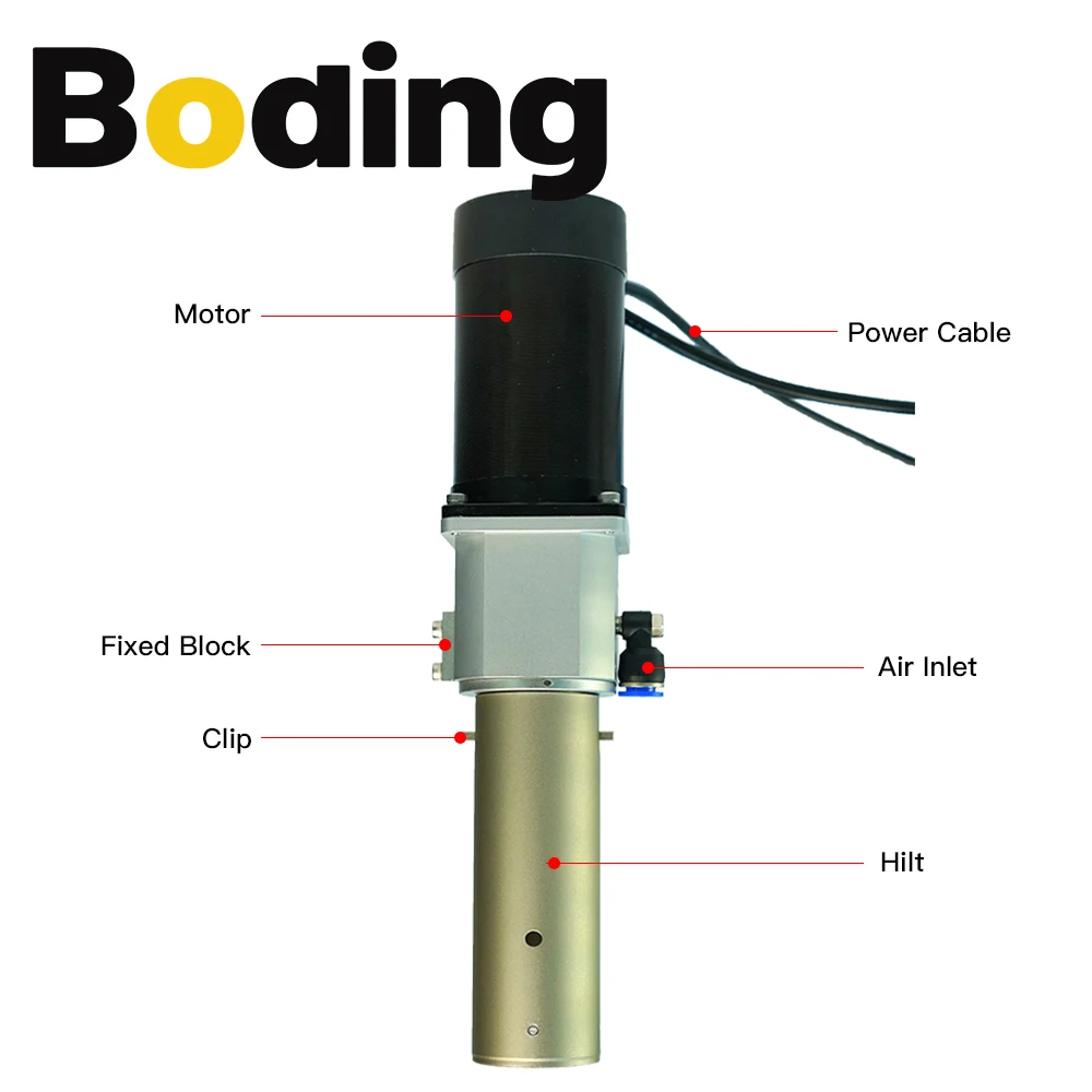 BODING AC Round knife Vibrating Cutting Head 310W 0-6000RPM for Sheep Fleece Simulated Turf and Compound Material