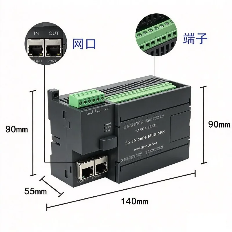 ProfiNET All-in-One Remote IO Acquisition Data Digital Relay Input/Output Module
