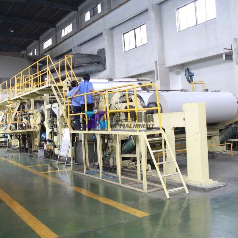 80 Ton Size 2800 Mm Test / Flute Paper Making Machine with Wheat Straw Pulper
