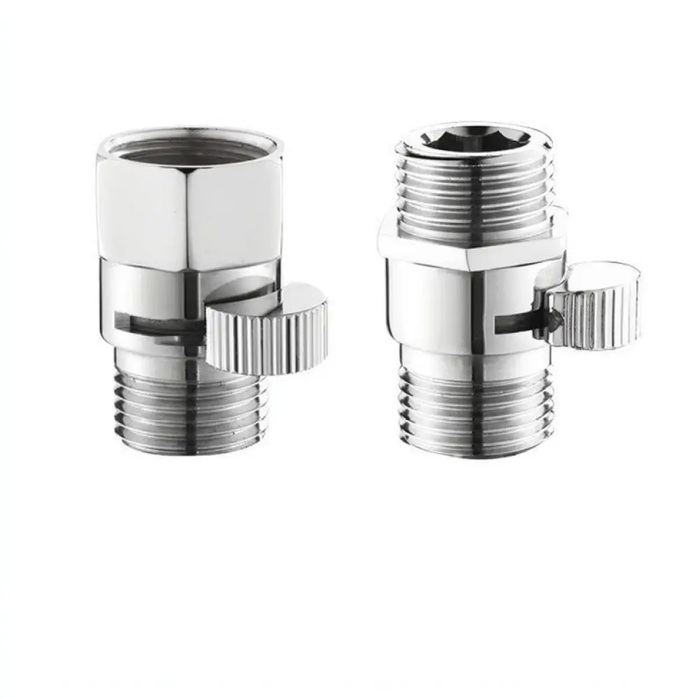 Copper Quick Open Valve G1/2 Connector For Bathroom Shower Hose Sprayer Flow Control Switch Water Shut Off Plumbing