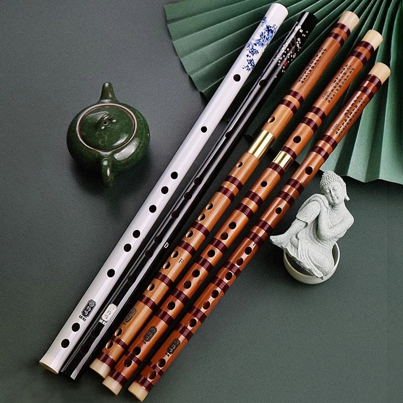 

Профессиональная бамбуковая флейта G-ключ для взрослых, начинающих, играющих в поперечную флейту, китайские традиционные ветровые инструменты, этнические флейты