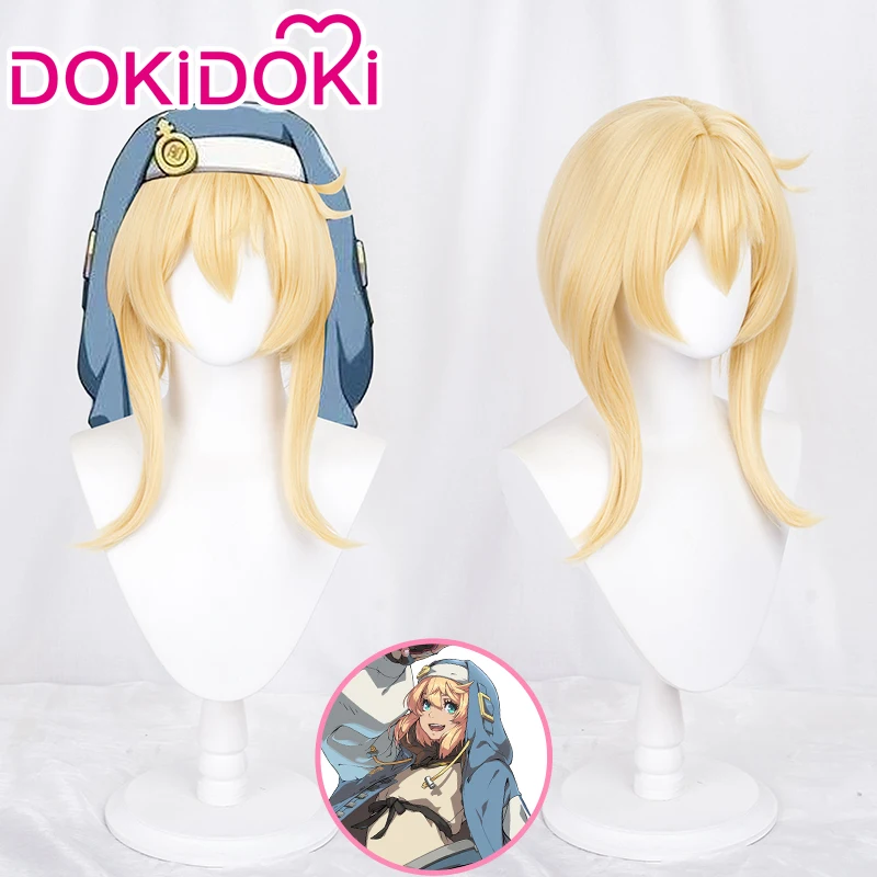 IN STOCK Bridget Cosplay Wig Game Guilty Gear X2 DokiDoki Cosplay Wig Guilty Gear Bridget Cosplay Blonde Short Hair Christmas